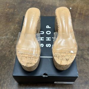 Giza platform shoes by Shu Shop.  Brand new.